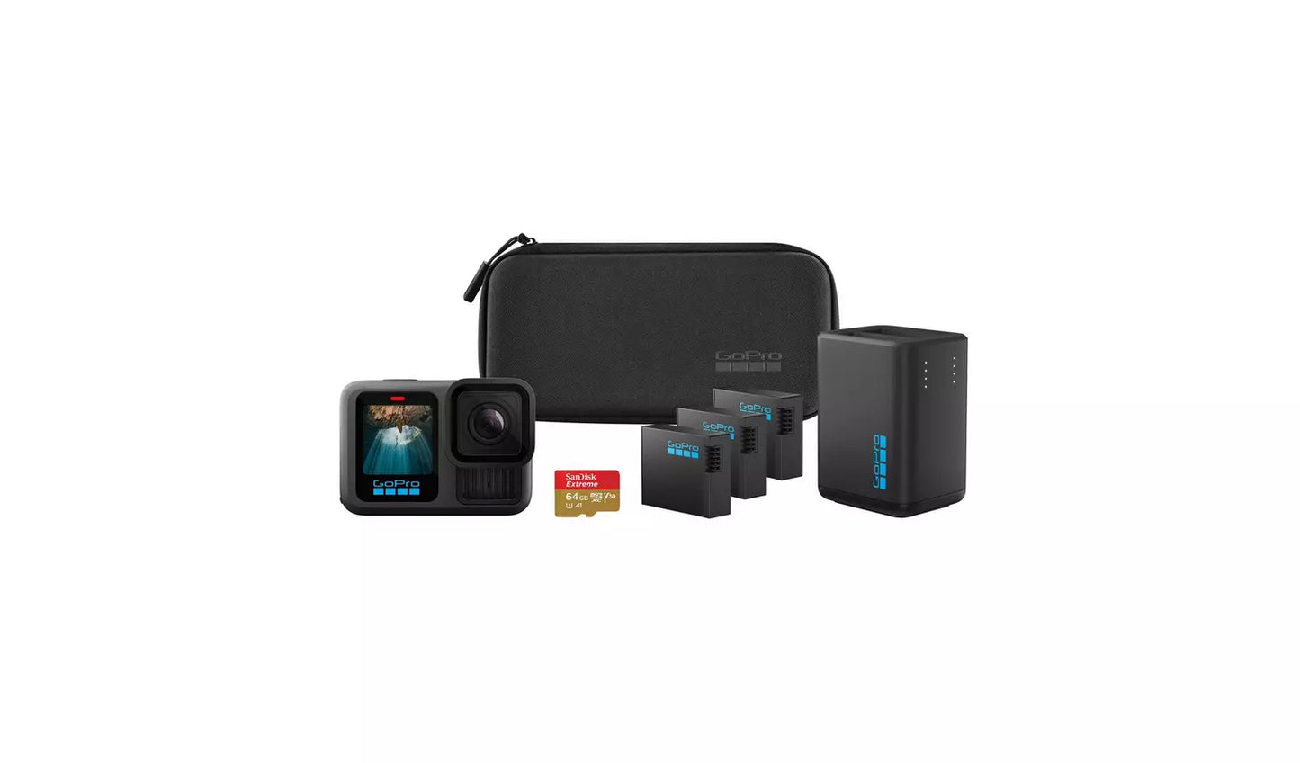 Go Pro Hero13 Extendend Power Bundle - Black