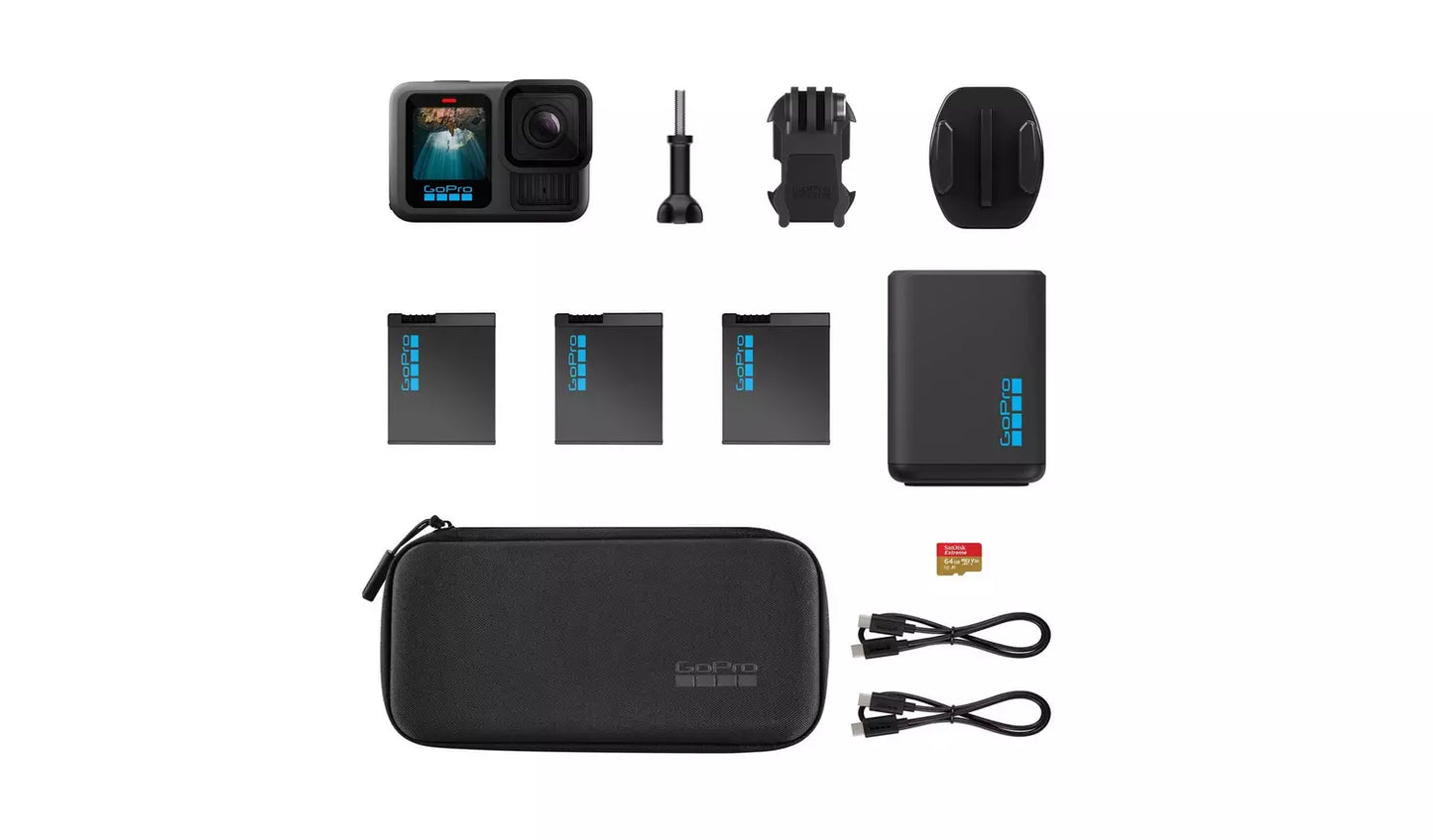 Go Pro Hero13 Extendend Power Bundle - Black
